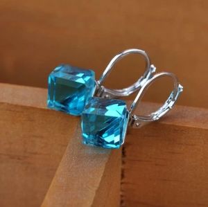 2/$25 Blue rhinestone earrings